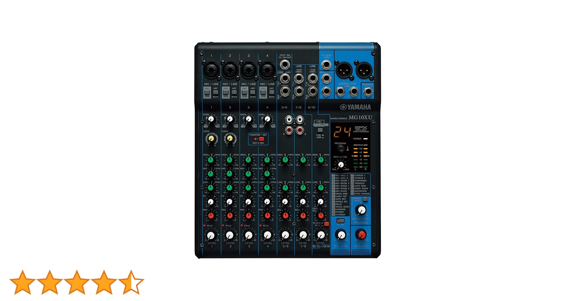 Amazon | ヤマハ MG10XU 10チャンネルアナログミキサー、マイク